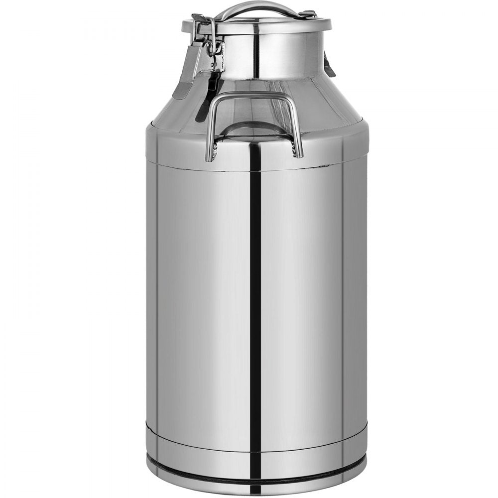 010962411866 - 50L Durable Stainless Steel Milk Pail with Airtight Lid