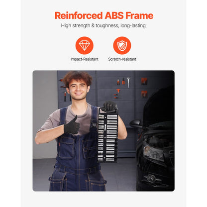 QJ7370 - Magnetic Socket Organizer Set for 76 Sockets, 3 Trays