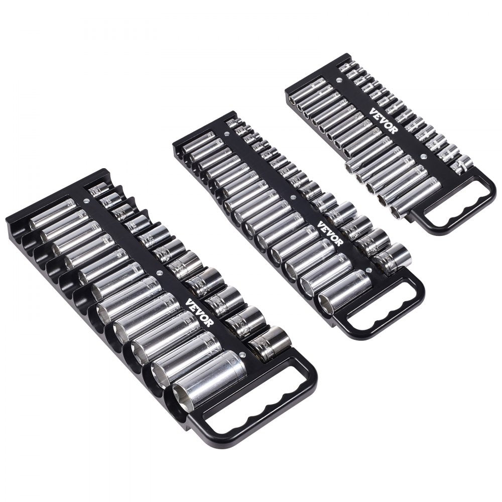QJ7370 - Magnetic Socket Organizer Set for 76 Sockets, 3 Trays