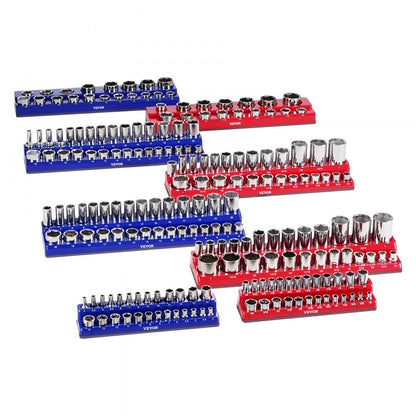 QJ7333-8pc - Magnetic Organizer for Up to 199 Sockets, Durable ABS Design