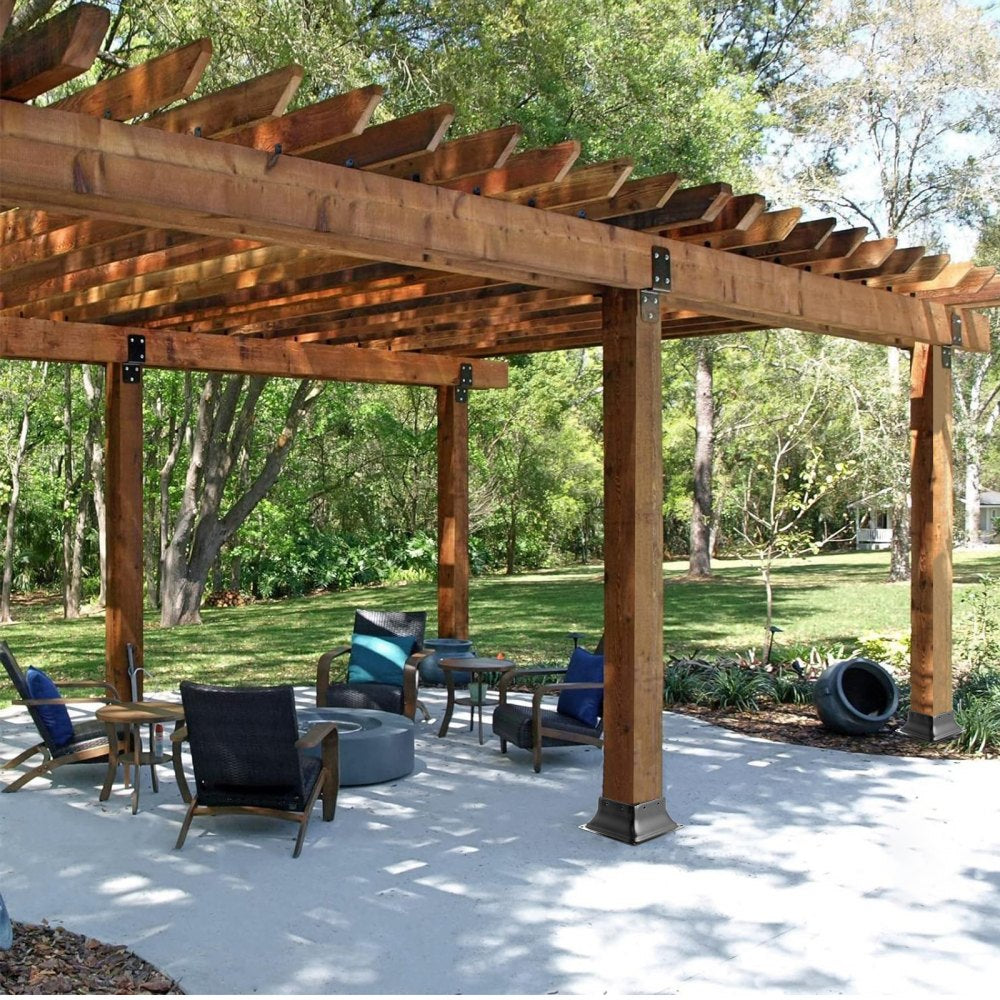 TTLZ-4in-10 - Durable 6x6 Post Base Kit for 4x4 Posts