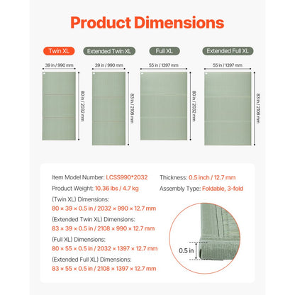 LCSS990*2032 - 39'' x 80'' Natural Rush Grass Tatami Mat, Non-Slip Design