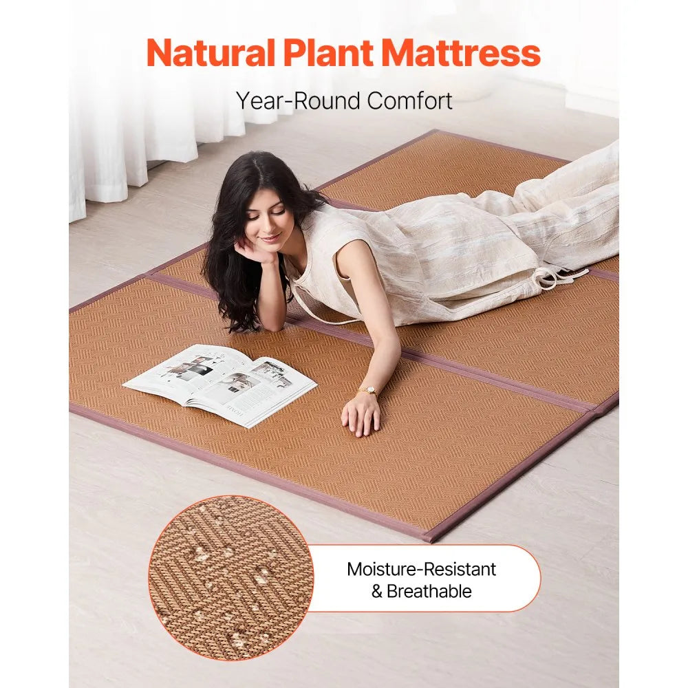 TXSS1397*2032 - Portable 55'' Japanese Tatami Mat for Yoga & Meditation