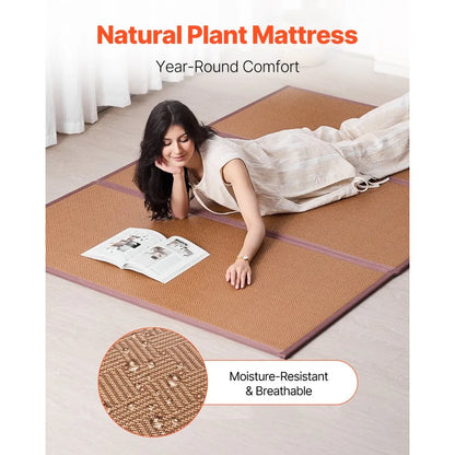 TXSS1397*2032 - Portable 55'' Japanese Tatami Mat for Yoga & Meditation
