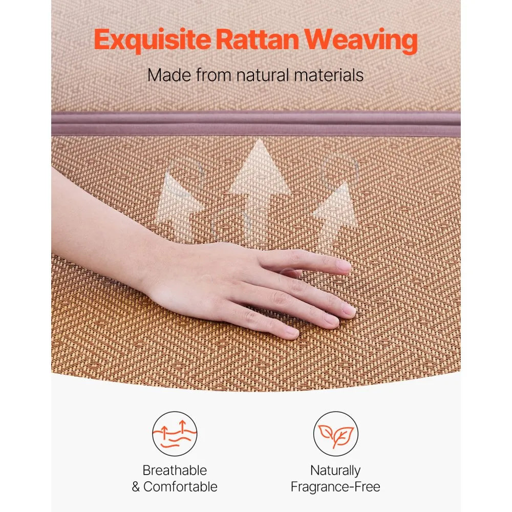 TXSS1397*2032 - Portable 55'' Japanese Tatami Mat for Yoga & Meditation