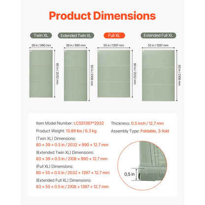 LCSS1397*2032 - 55'' x 80'' Natural Rush Grass Tatami Mat, Foldable & Non-Slip