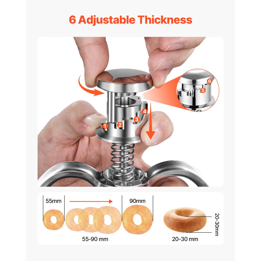 SDM-01 - Durable Manual Donut Depositor with Adjustable Thickness Settings