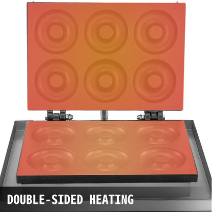 010282246324 - Stainless Steel Donut Maker with Precise Temperature Control