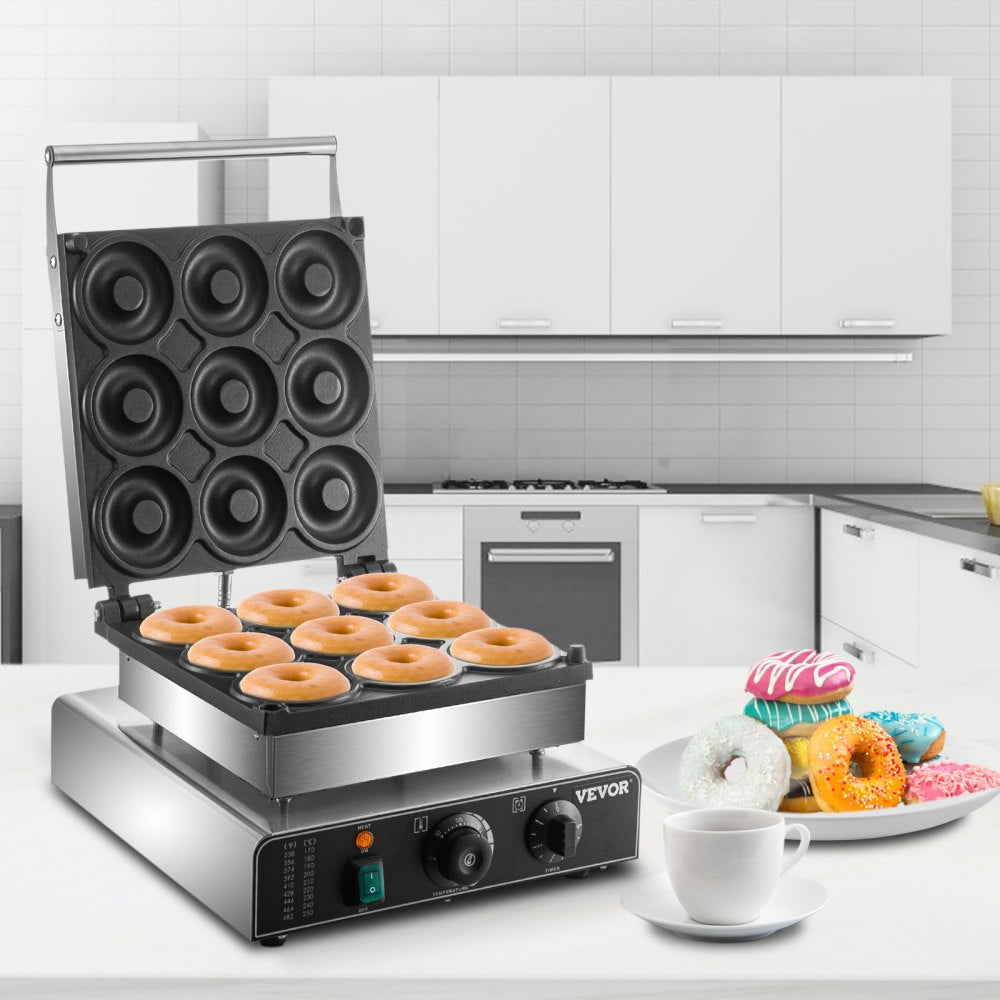 HT-9A - Commercial Electric Donut Maker with Adjustable Time & Temp Control