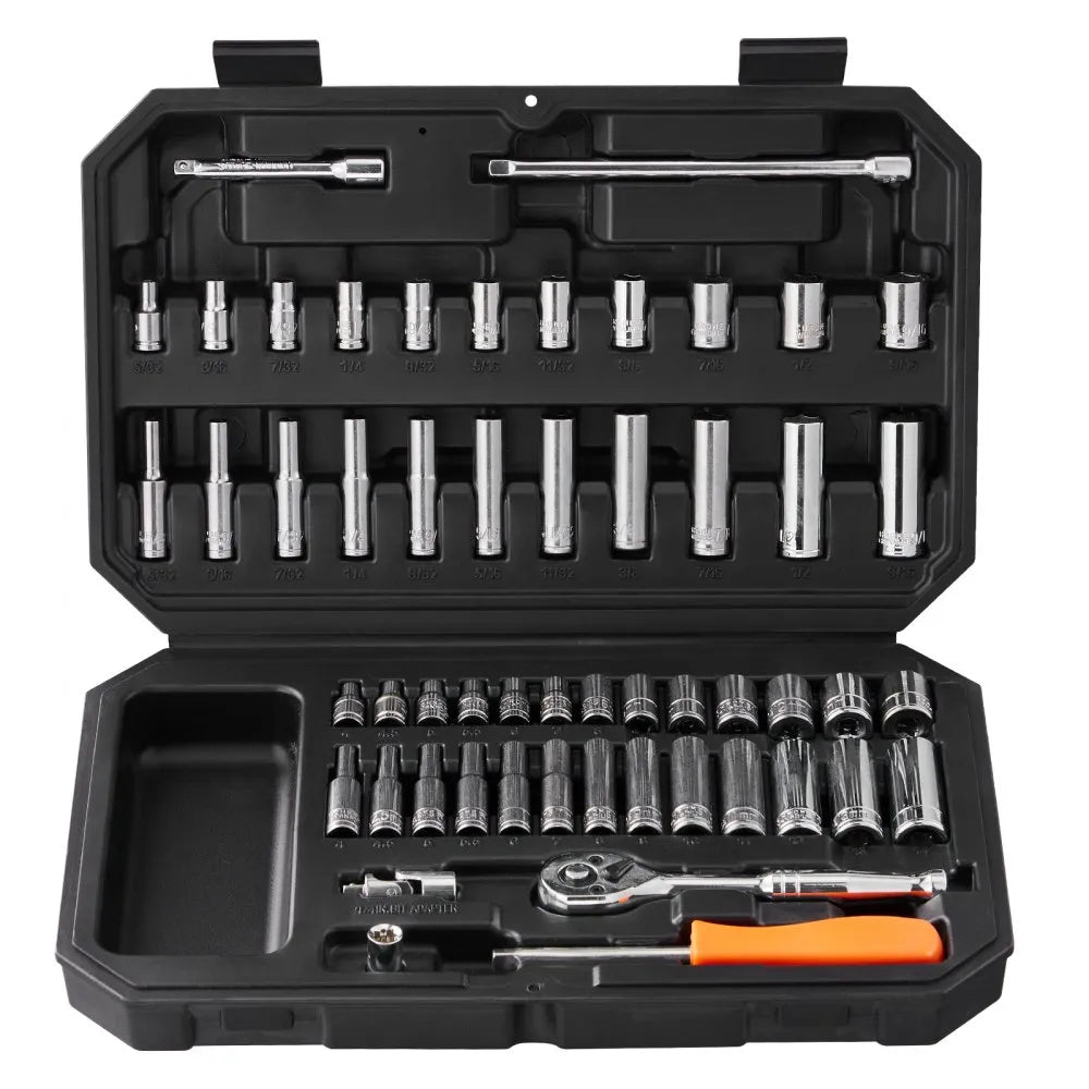 XL3261 - Durable 54-Piece Chrome Plated Socket Set for Home & Professional Use
