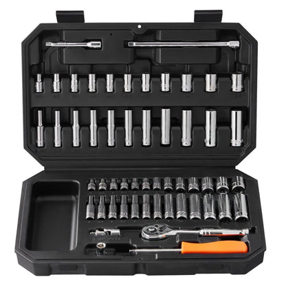 XL3261 - Durable 54-Piece Chrome Plated Socket Set for Home & Professional Use