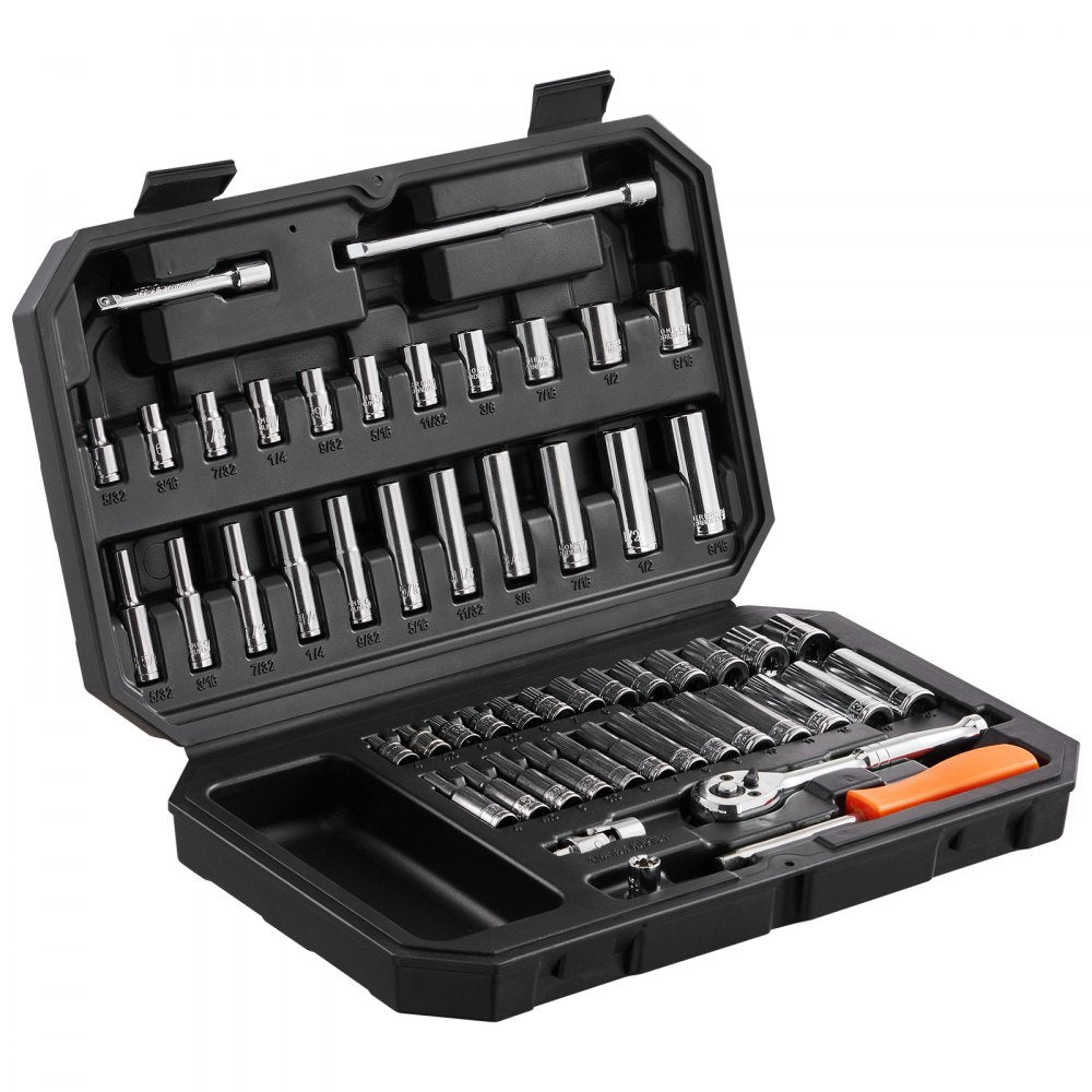 XL3261 - Durable 54-Piece Chrome Plated Socket Set for Home & Professional Use