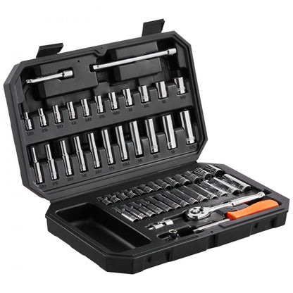 XL3261 - Durable 54-Piece Chrome Plated Socket Set for Home & Professional Use