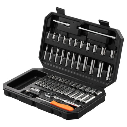 XL3261 - Durable 54-Piece Chrome Plated Socket Set for Home & Professional Use