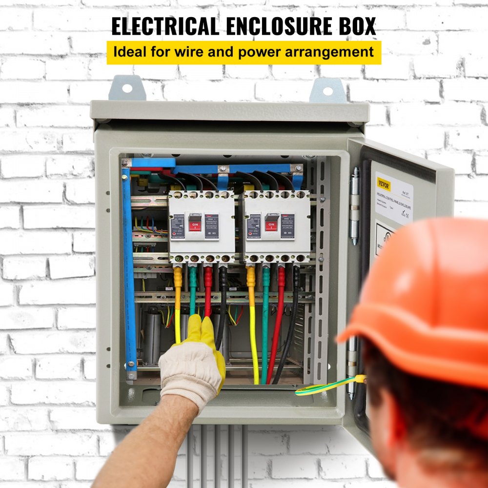 ST32515 - NEMA 4 Carbon Steel Enclosure, 12x10x6, Waterproof & Dustproof