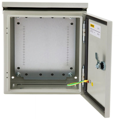 ST4415 - Durable 16x16 Carbon Steel Electrical Enclosure with Lock and Rain Hood