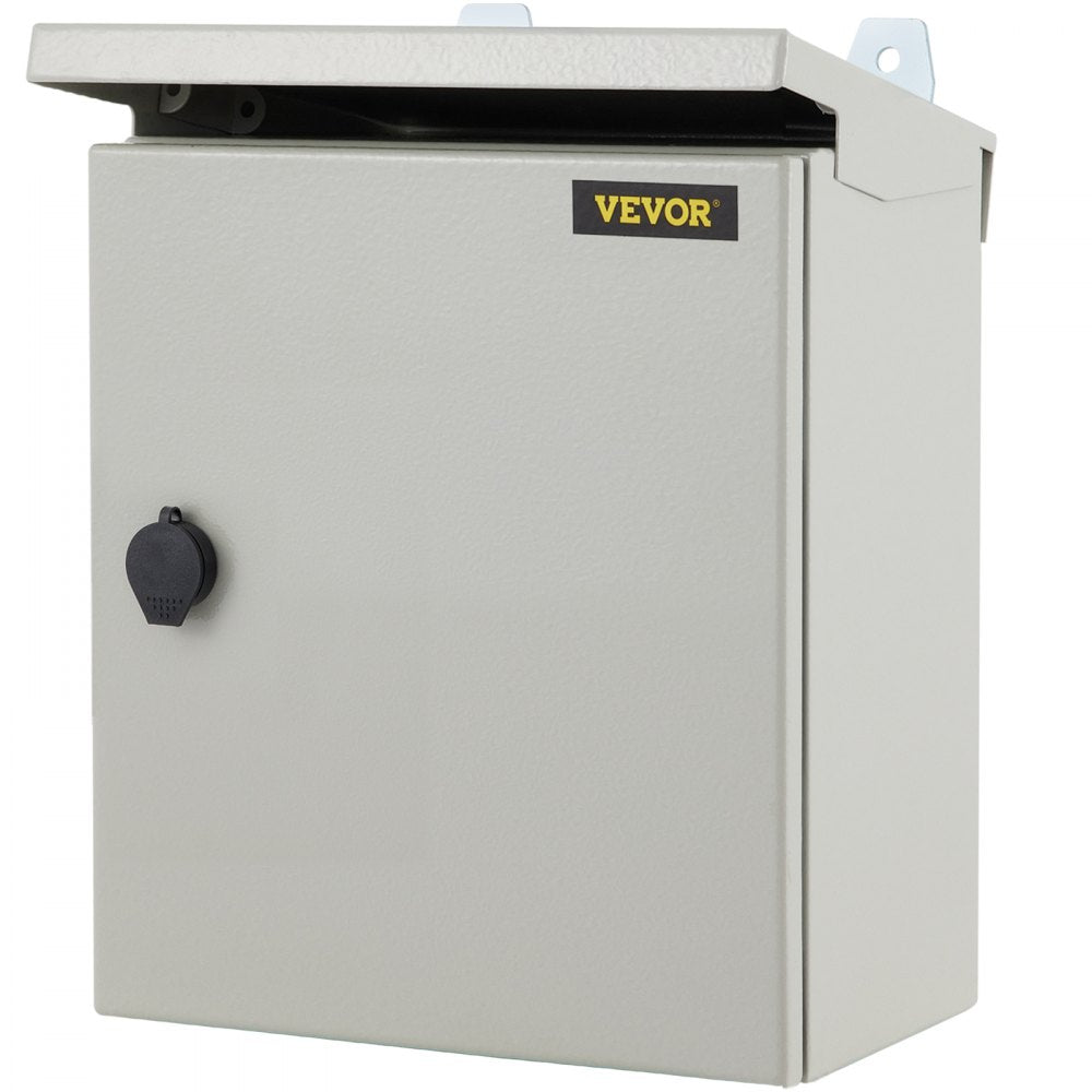 ST4415 - Durable 16x16 Carbon Steel Electrical Enclosure with Lock and Rain Hood