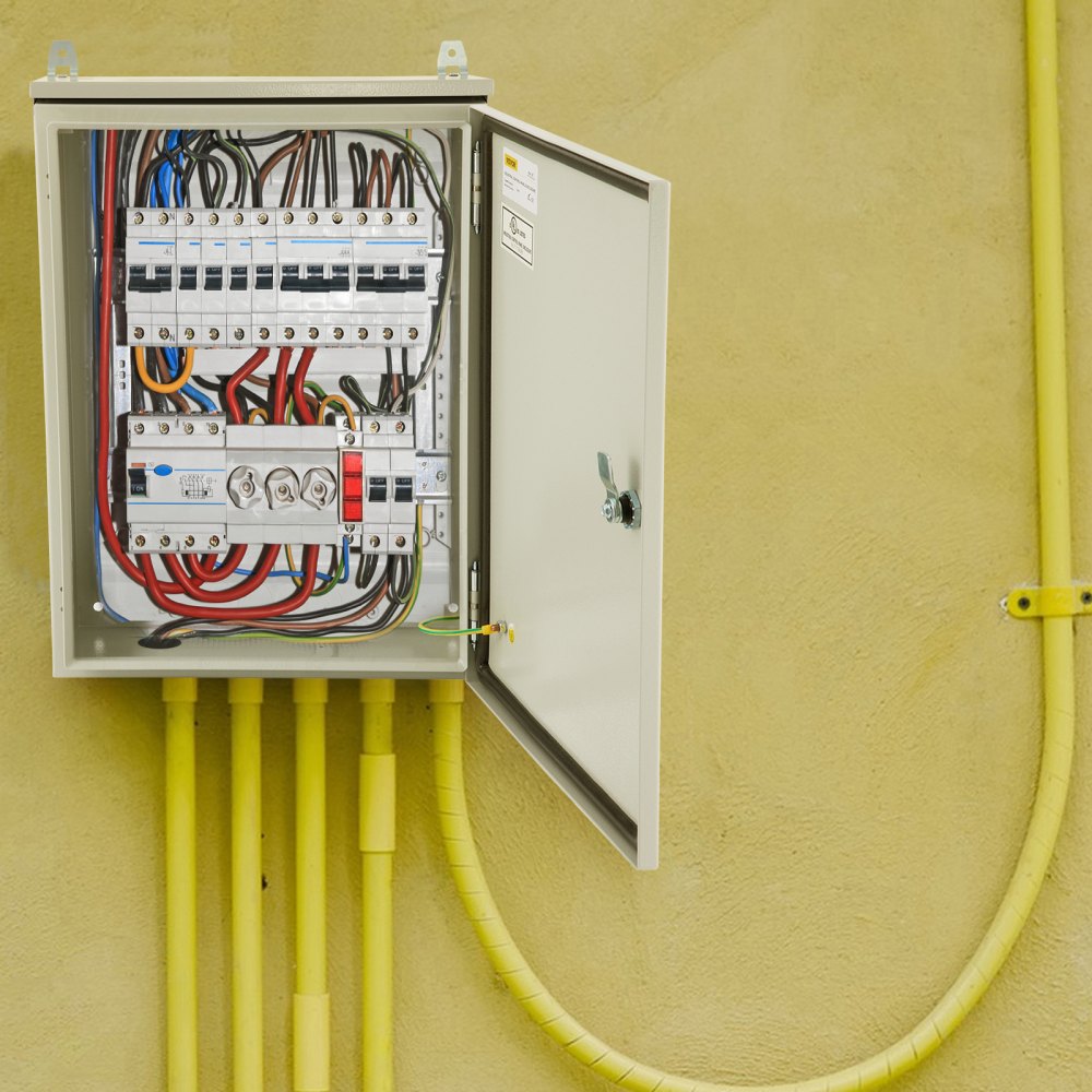 ST5325 - 20x12 Waterproof Steel Electrical Enclosure with Locking Mechanism