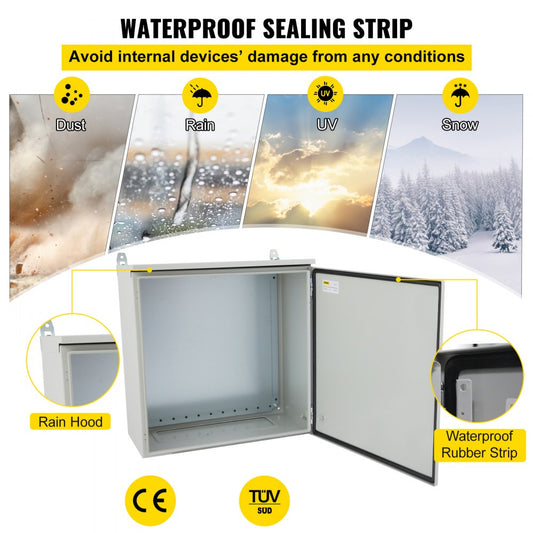 ST5515 - 20"x20" Outdoor Electrical Enclosure Box with Locking Mechanism