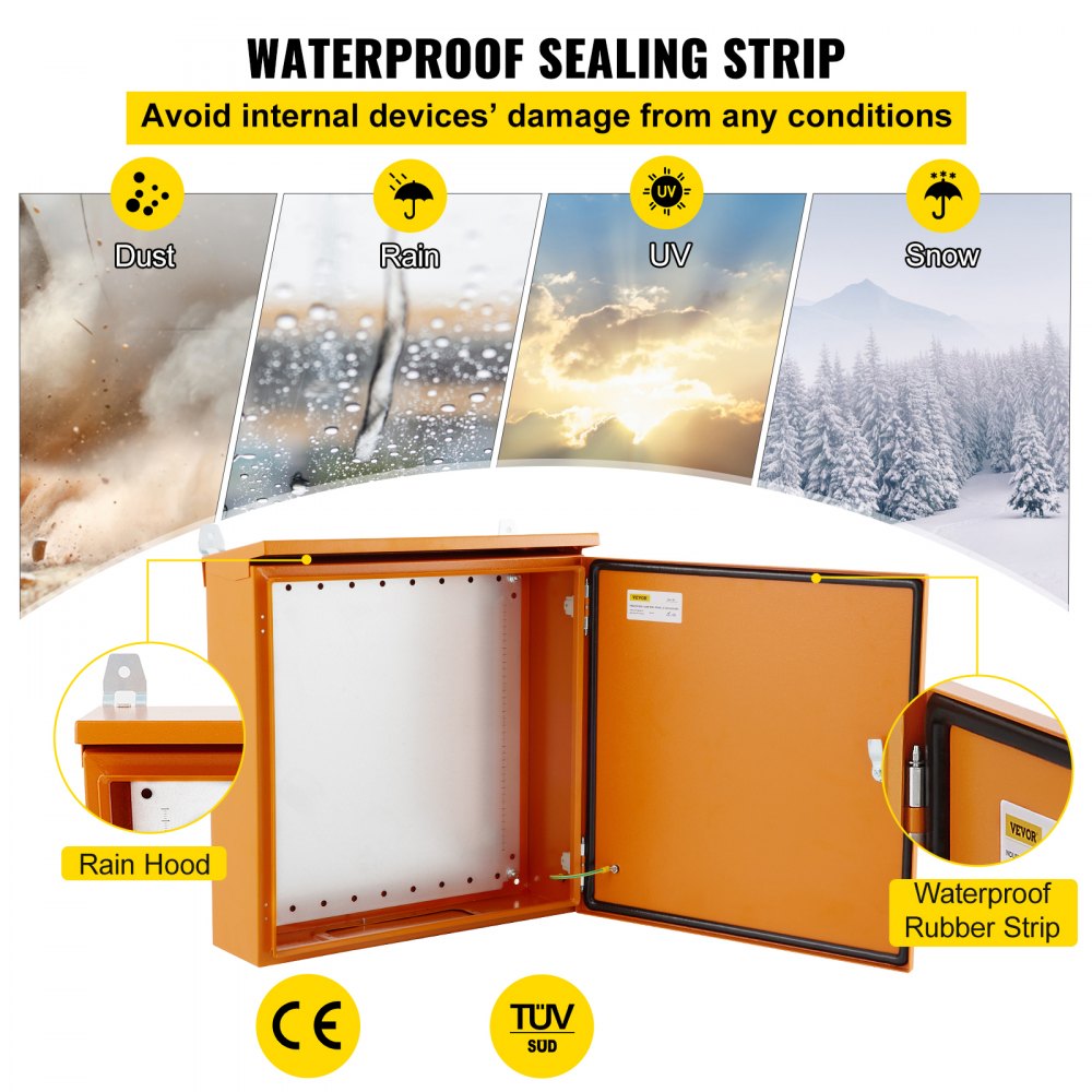 ST5515 - 20" Durable Carbon Steel Electrical Enclosure with Rain Hood