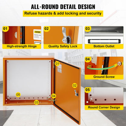 ST5515 - 20" Durable Carbon Steel Electrical Enclosure with Rain Hood