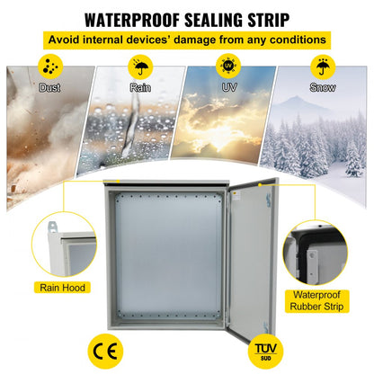 ST6620 - Heavy-Duty 24x24 Carbon Steel Electrical Enclosure Box