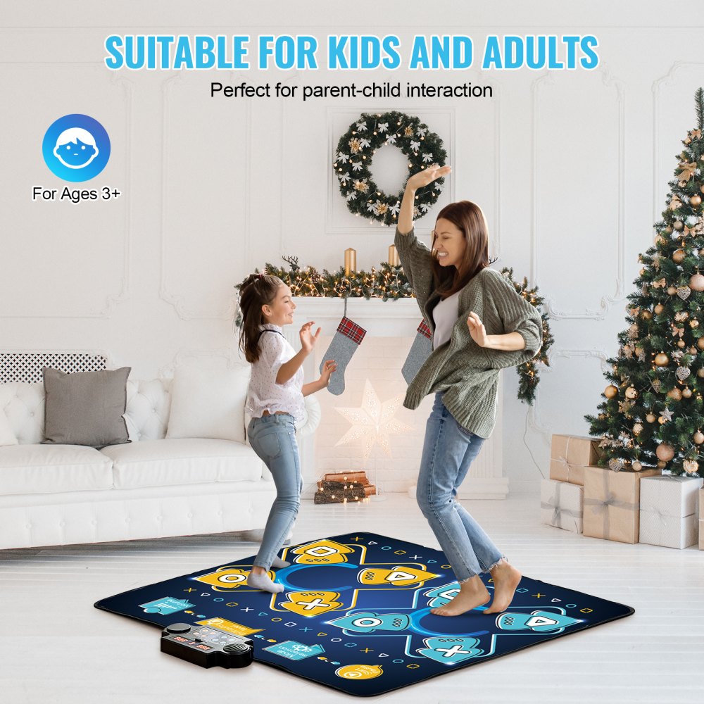 YQ3324 - Portable Kids Dance Mat with 8 Songs & 2 Player Modes