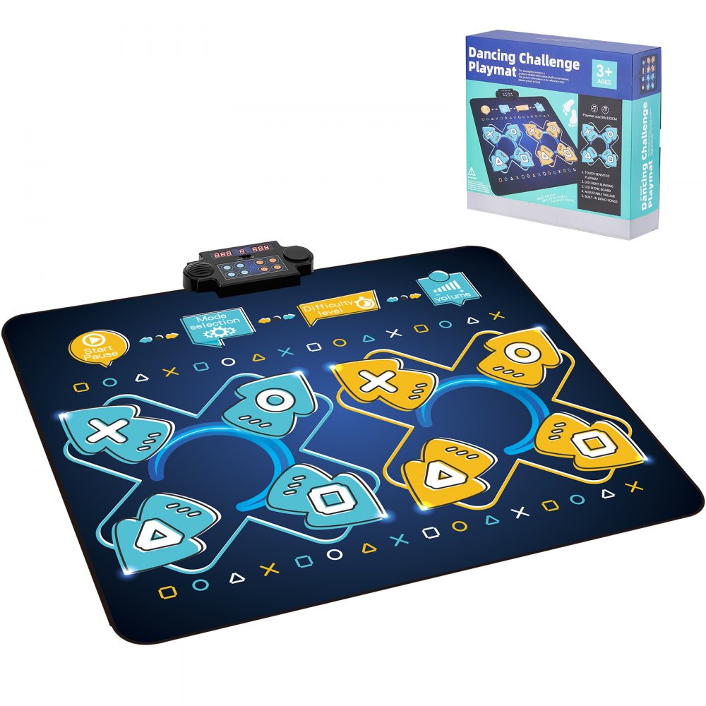 YQ3324 - Portable Kids Dance Mat with 8 Songs & 2 Player Modes