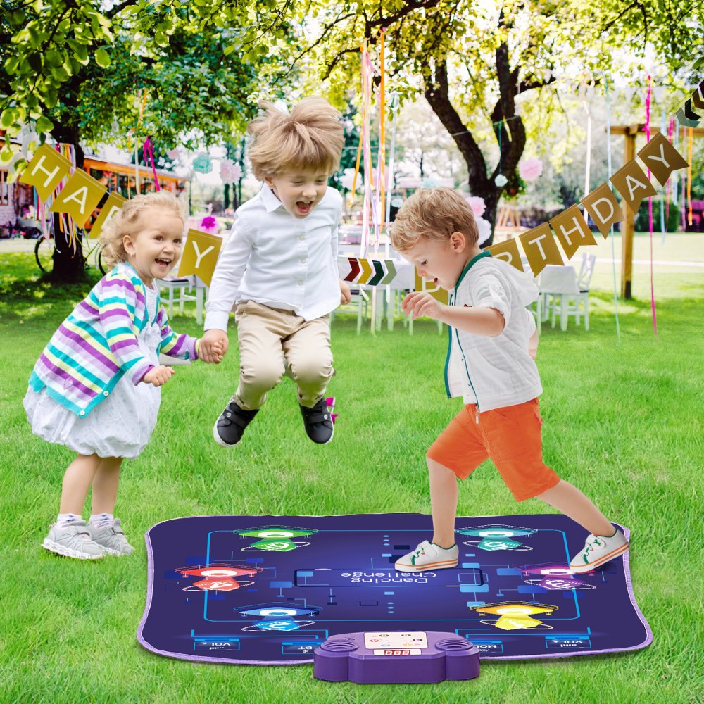 YQ3340 - Fun VEVOR Kids Dance Mat with 5 Modes and LED Arrows