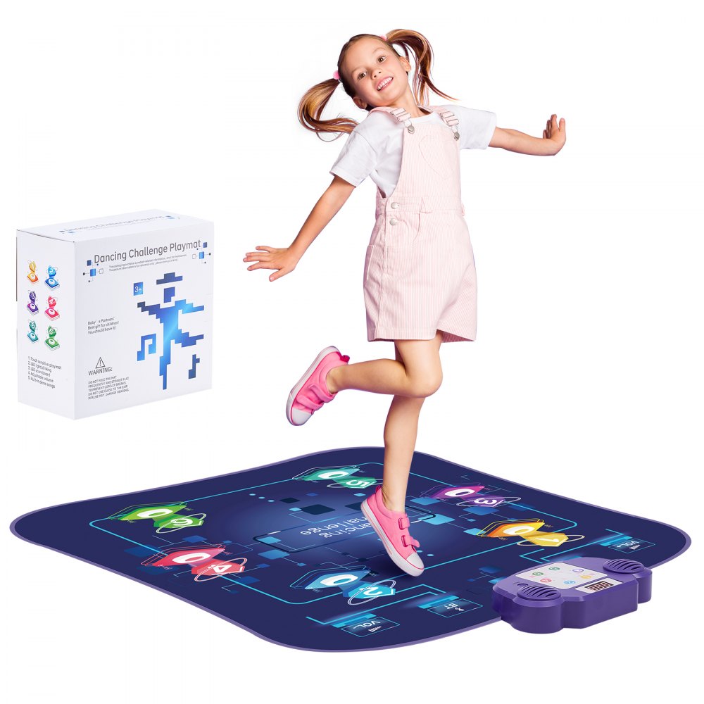 YQ3340 - Fun VEVOR Kids Dance Mat with 5 Modes and LED Arrows