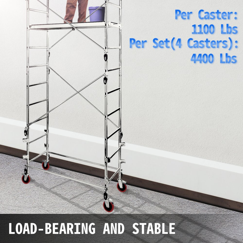 010252244362 - Heavy Duty 8" Scaffolding Casters for 4400 lbs Capacity
