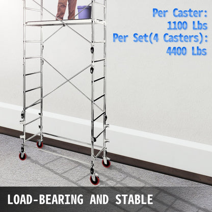 010252244362 - Heavy Duty 8" Scaffolding Casters for 4400 lbs Capacity