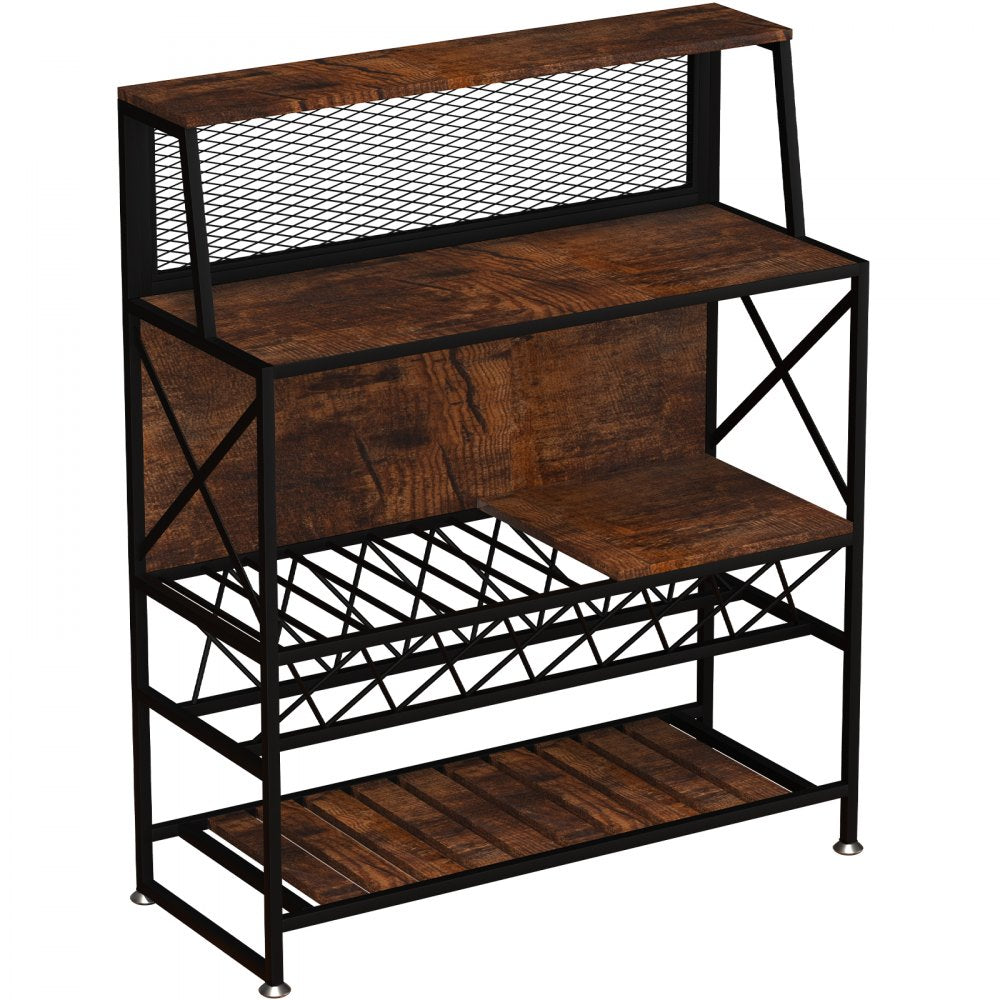 J-02B - Industrial 320lb Wine Bar Cabinet with Flexible Storage Options