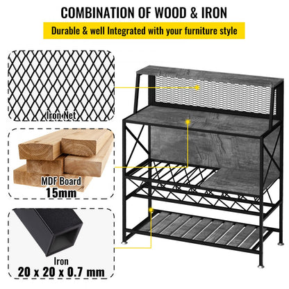 J-02 - Industrial Wine Rack for 12 Bottles with Adjustable Feet