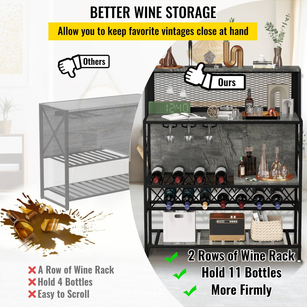 J-02 - Industrial Wine Rack for 12 Bottles with Adjustable Feet