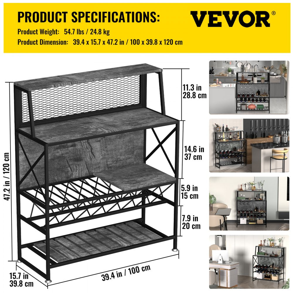J-02 - Industrial Wine Rack for 12 Bottles with Adjustable Feet