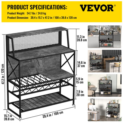 J-02 - Industrial Wine Rack for 12 Bottles with Adjustable Feet