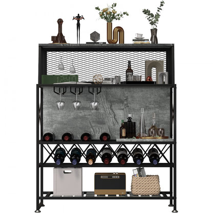 J-02 - Industrial Wine Rack for 12 Bottles with Adjustable Feet