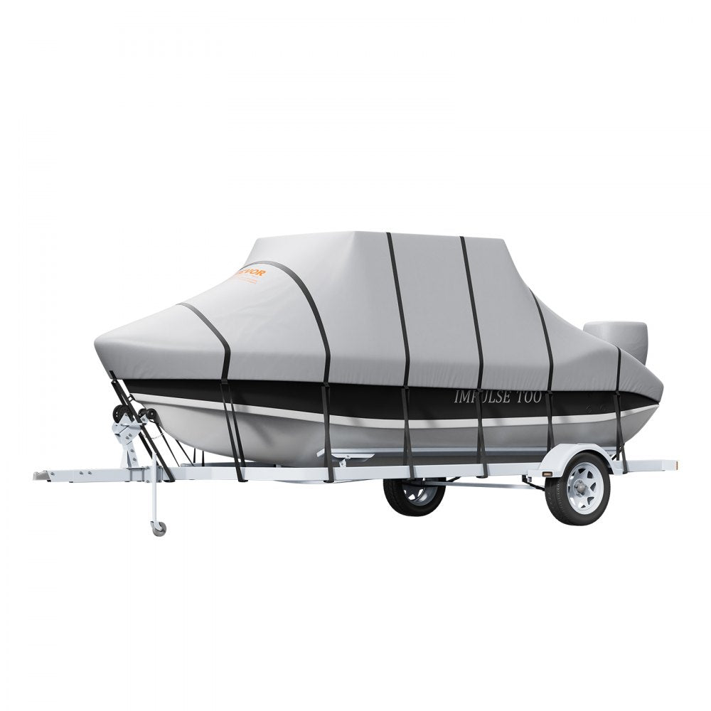 SXYT-TOPCZ24-26 - Durable 600D Waterproof T-Top Boat Cover for 24'-26' Boats