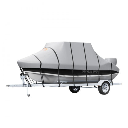 SXYT-TOPCZ24-26 - Durable 600D Waterproof T-Top Boat Cover for 24'-26' Boats