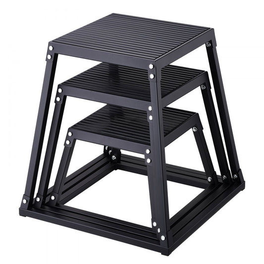 SS-B-12-18-24 - Durable Plyometric Jump Boxes for Home Fitness, 12/18/24 Inch
