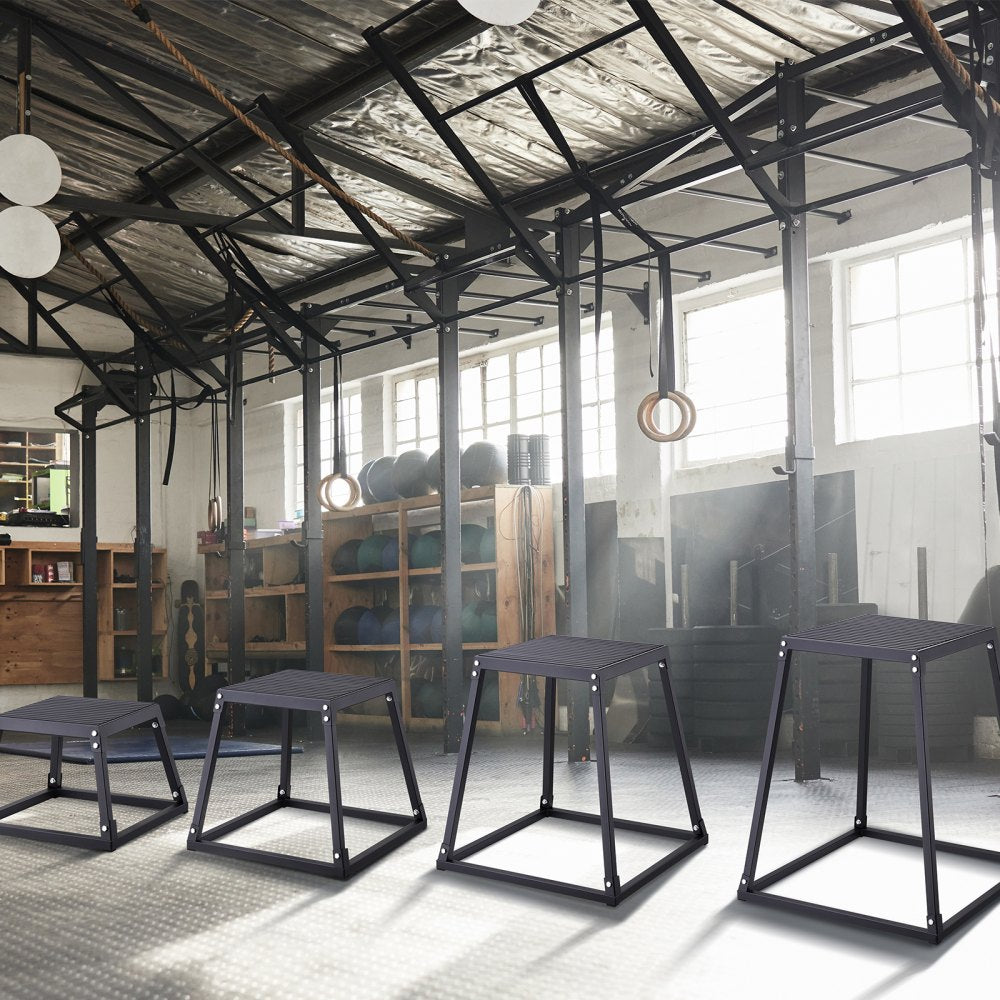 SS-B-12-18-24-30 - VEVOR Stable Plyometric Jump Box Set for Home Gym