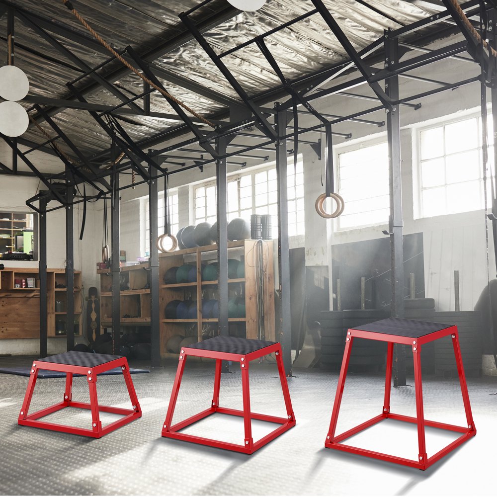 SS-R-12-18-24 - Durable Plyometric Jump Box Set for Home Gym Training