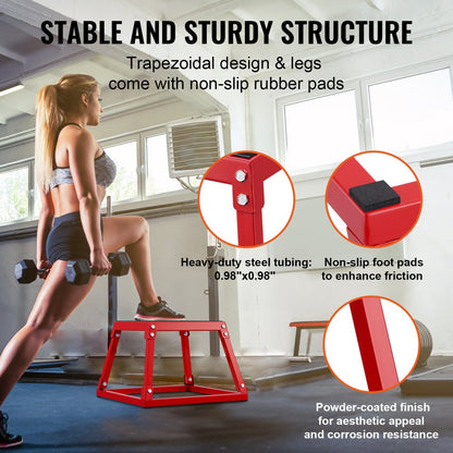 SS-R-12 - Durable 12" Plyometric Jump Box for Safe Training Sessions