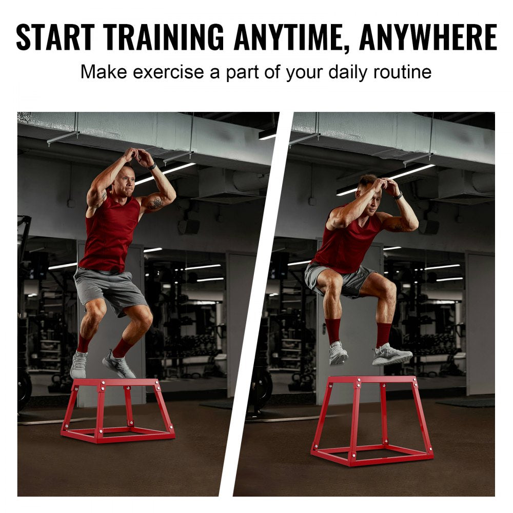 SS-R-12 - Durable 12" Plyometric Jump Box for Safe Training Sessions