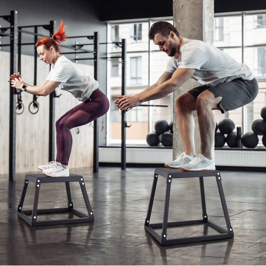 SS-B-12 - 12-Inch Steel Plyometric Jump Box for Safe Workouts