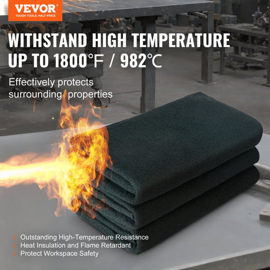 XU-2304 - Heavy-Duty 37" Carbon Felt Welding Blanket, 1800°F Heat Resistance