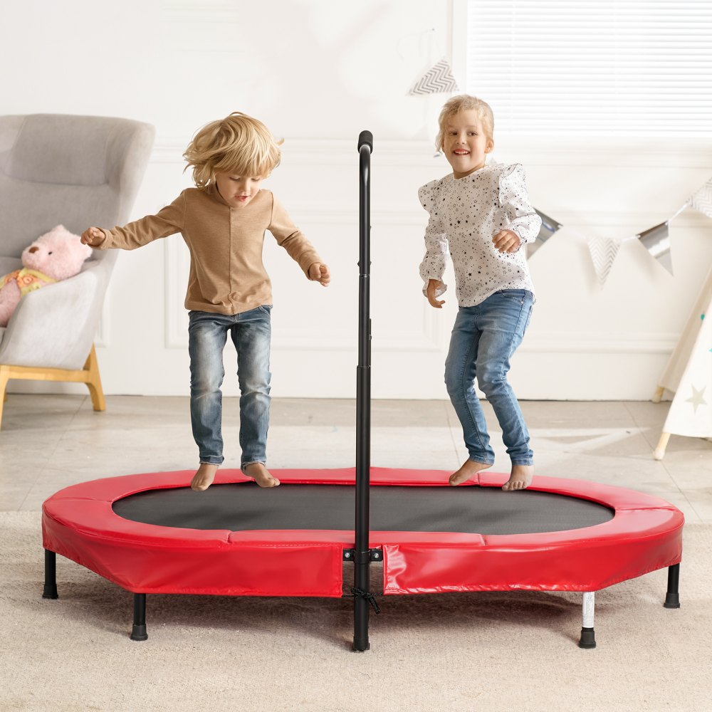 TX-B6399-36in - Adjustable Height Mini Trampoline for Kids 3-12 Years