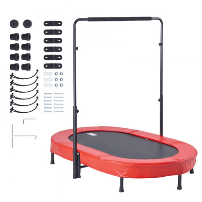 TX-B6399-36in - Adjustable Height Mini Trampoline for Kids 3-12 Years