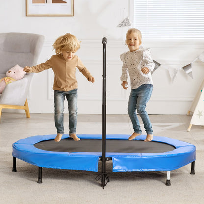 TX-B6399-36in - Foldable 56" Mini Trampoline for Kids with Adjustable Handle